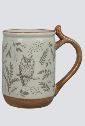 Ceramic Woodland Cottage Mug, 12oz