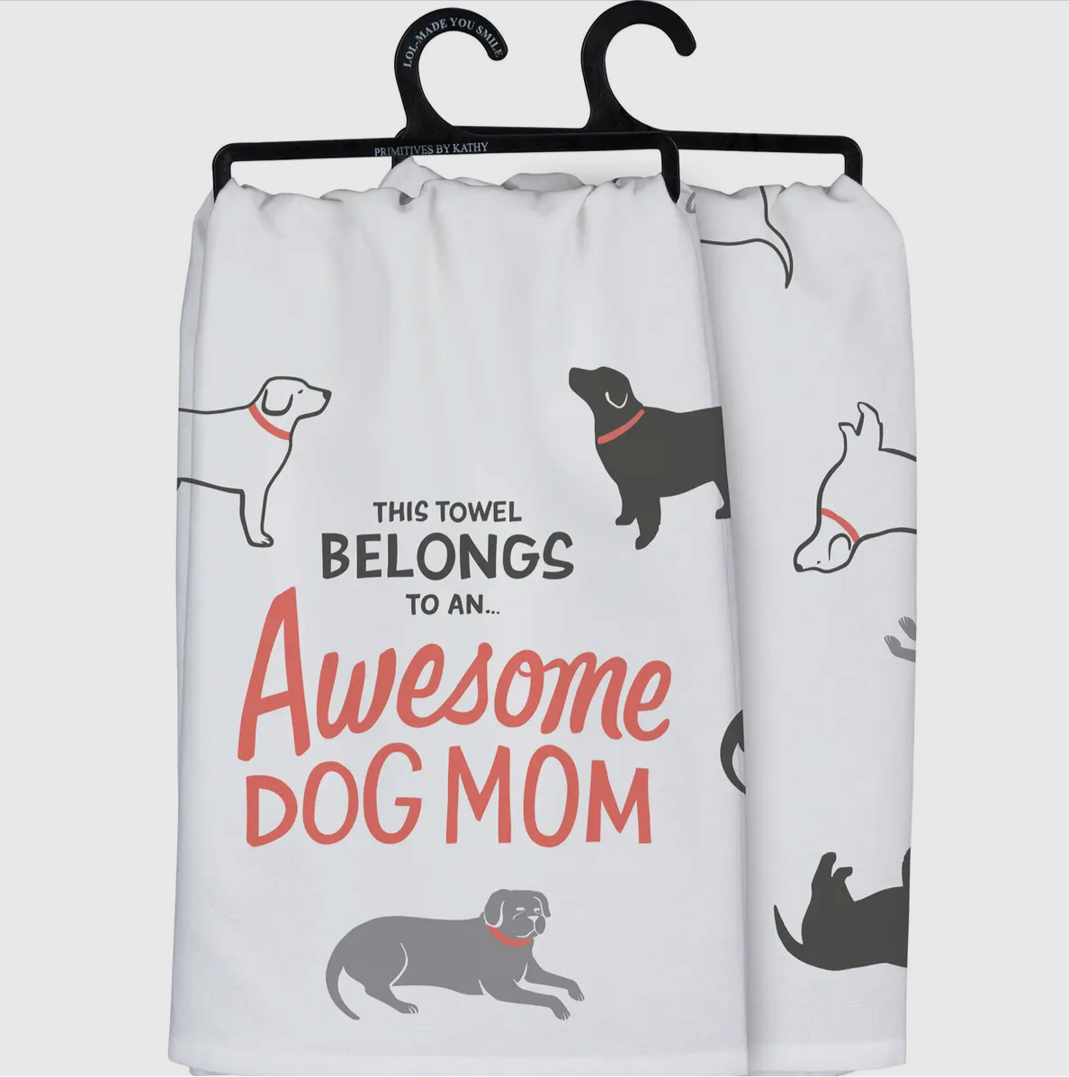Awesome Dog Mom Kitchen Towel