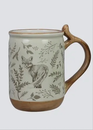 Ceramic Woodland Cottage Mug, 12oz