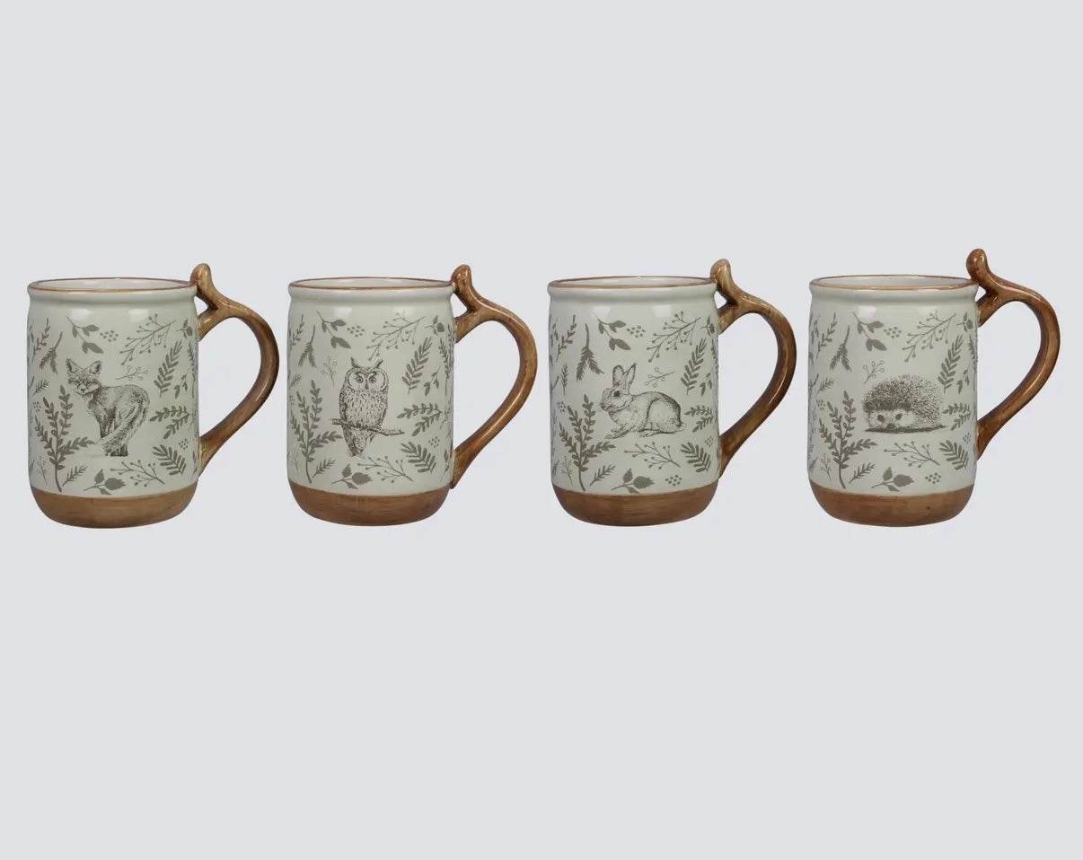 Ceramic Woodland Cottage Mug, 12oz