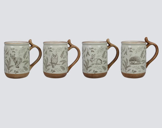 Ceramic Woodland Cottage Mug, 12oz